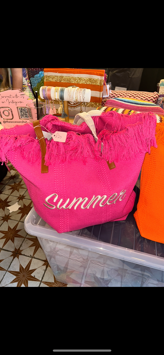 Summer Beach Bag - Pink