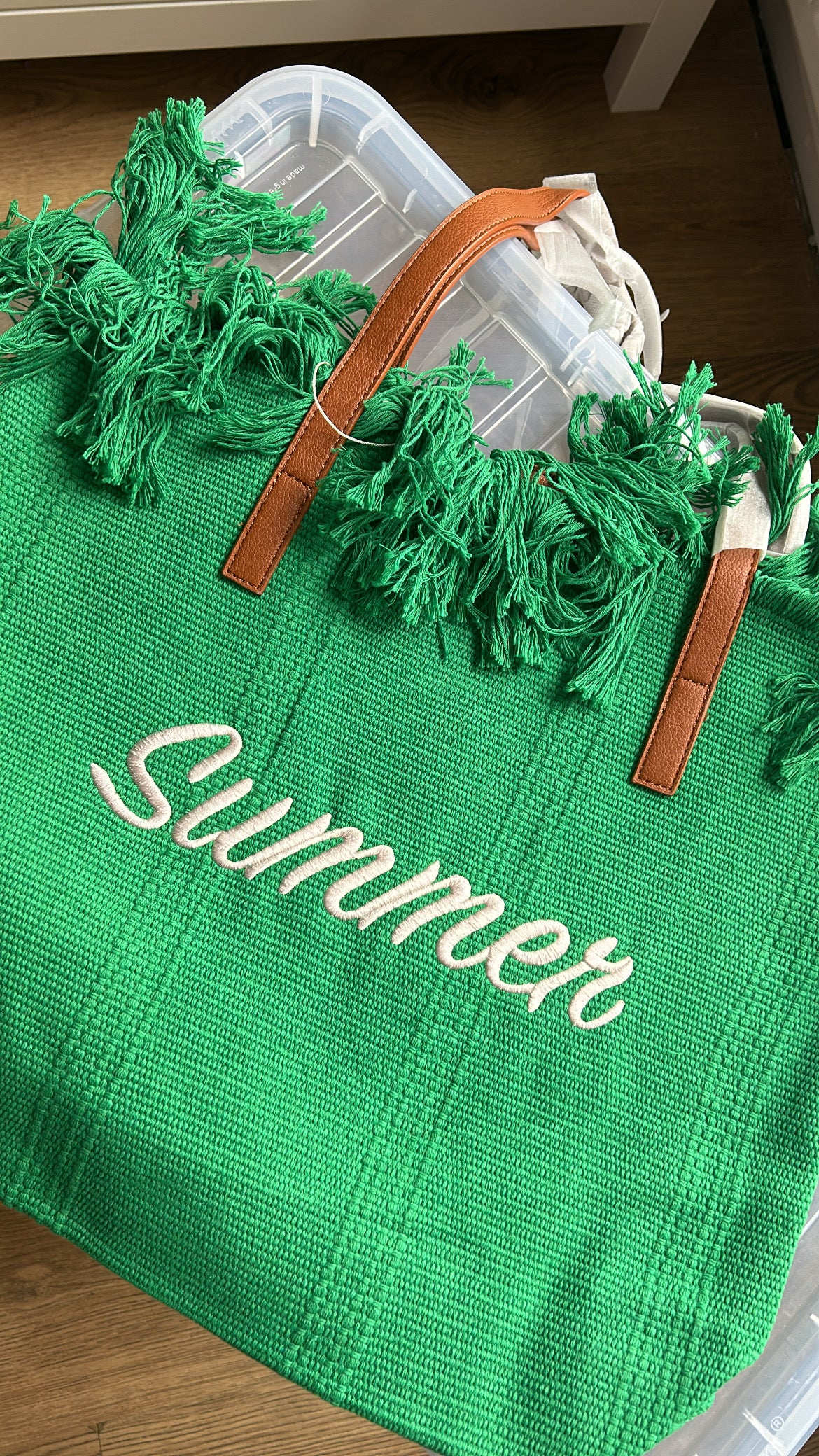 Summer Beach Bag - Green